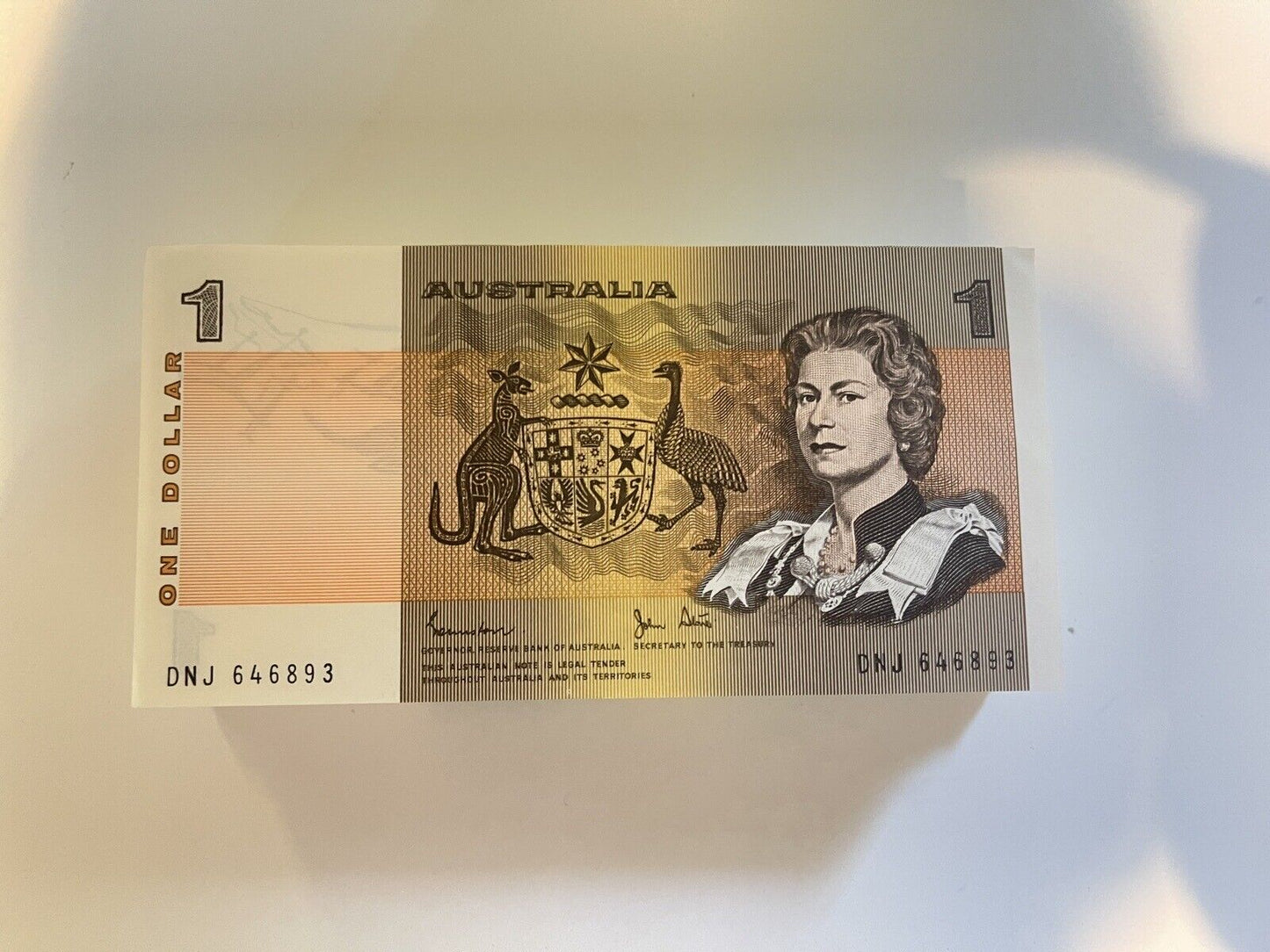 Australia $1 One, $2 Two, $5 Five NOTES -  ONE OF EACH NOTE Bank Bundle UNC