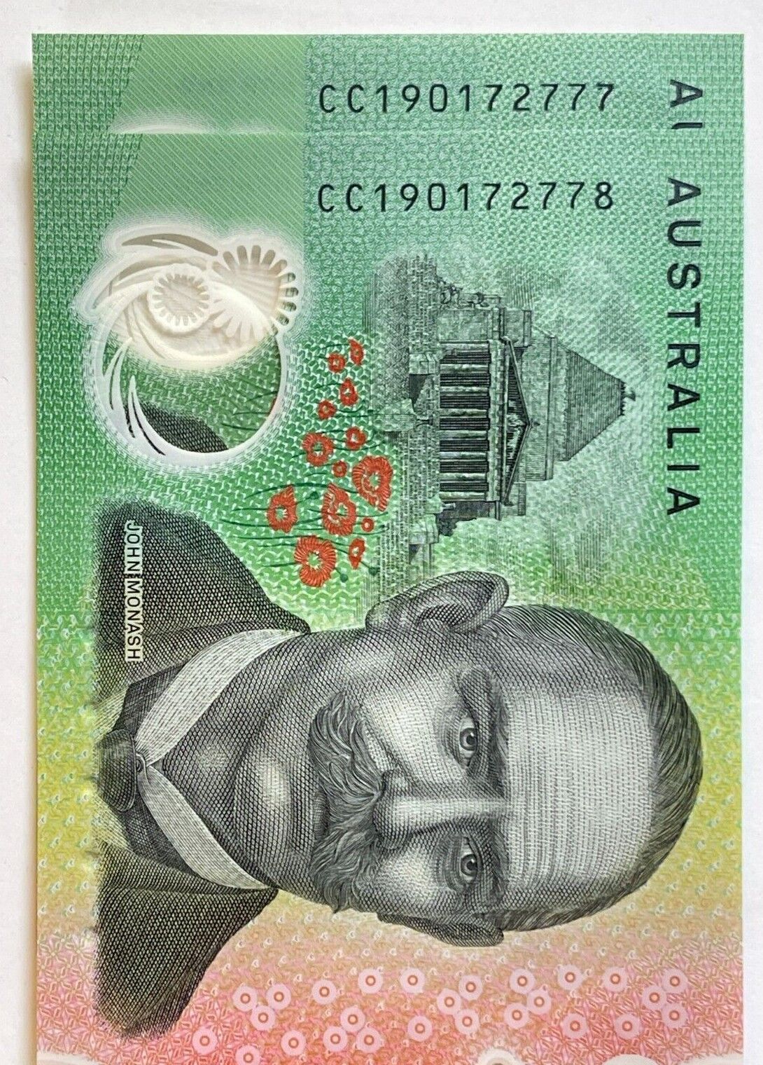 $100 Dollar Note 2019 *GAETJENS* SIGNATURE Australia "777" consecutive serial