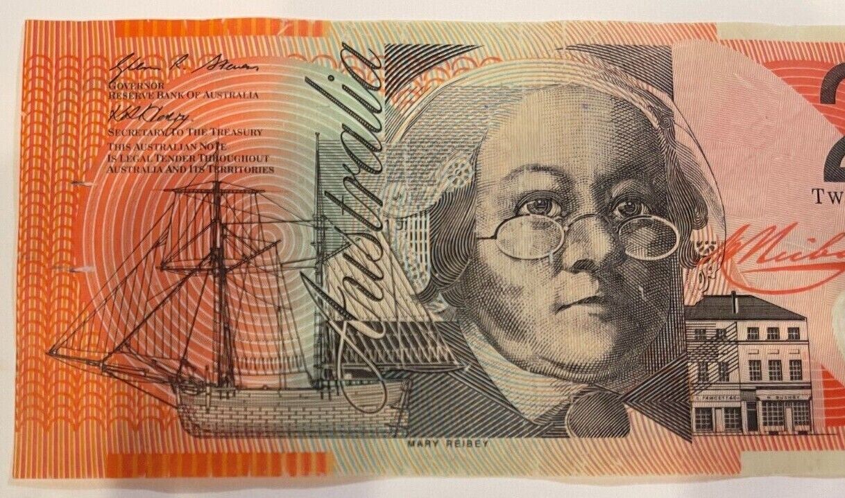 20 Dollar Note Australian 2007 "0723270" RADAR serial