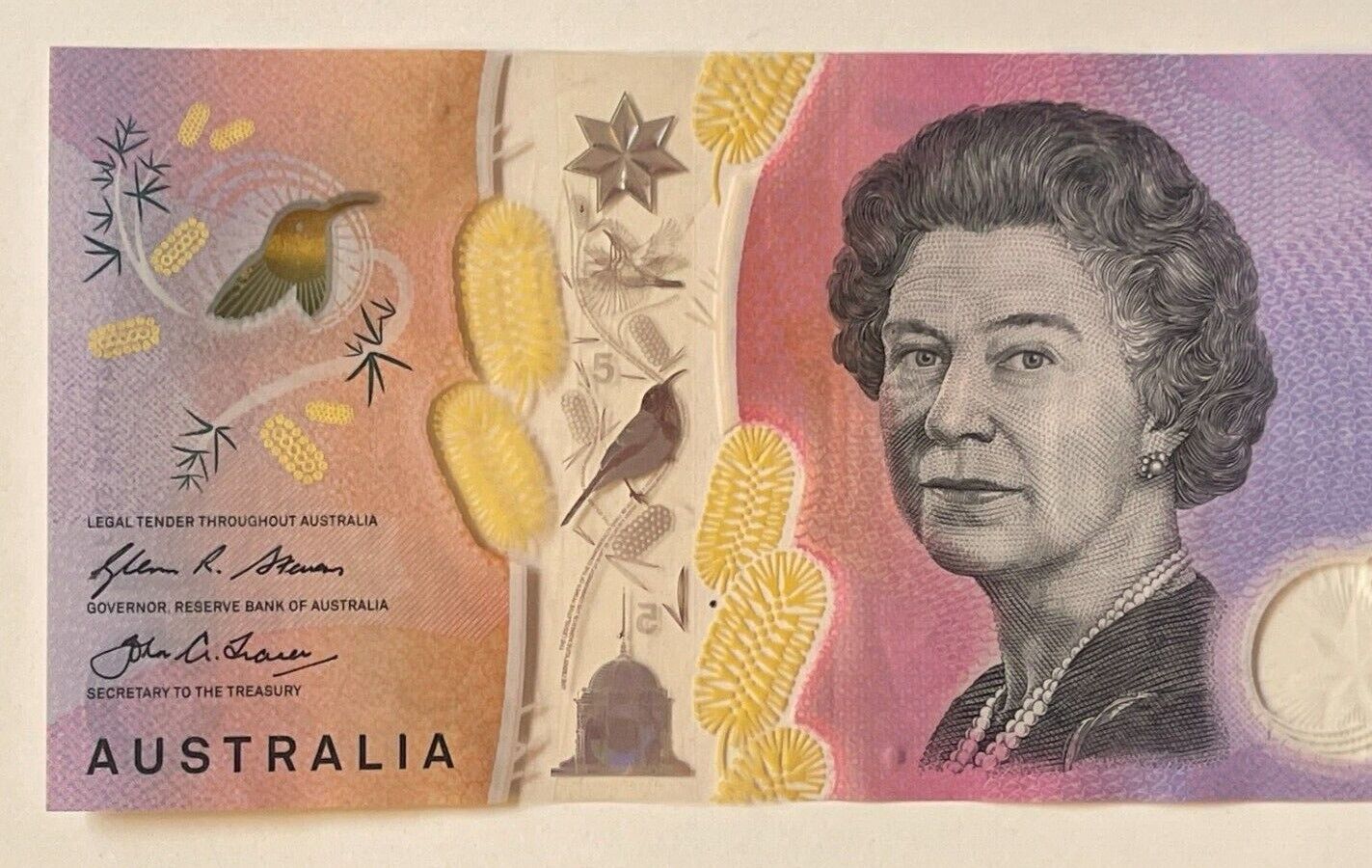 5 dollar note australia 2016 “6388836” Serial Number