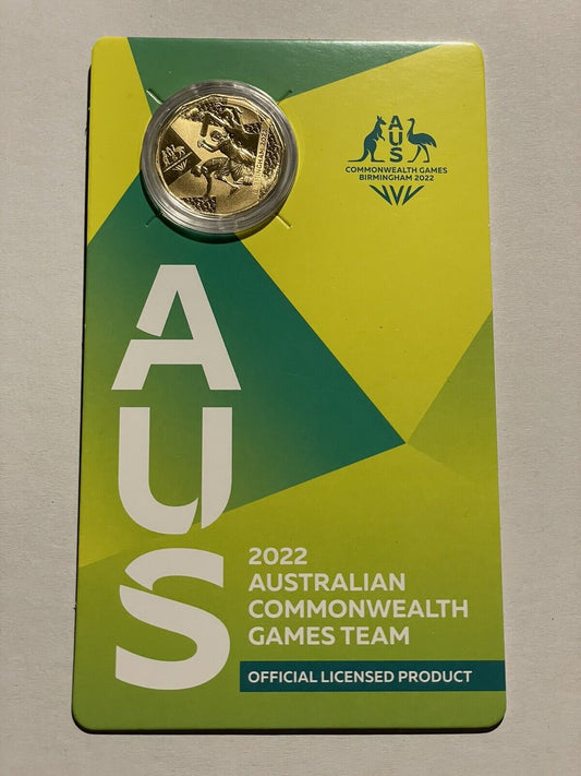 2022 Australian Commonwealth Games 50c Gold Plated Coin RAM Card UNC