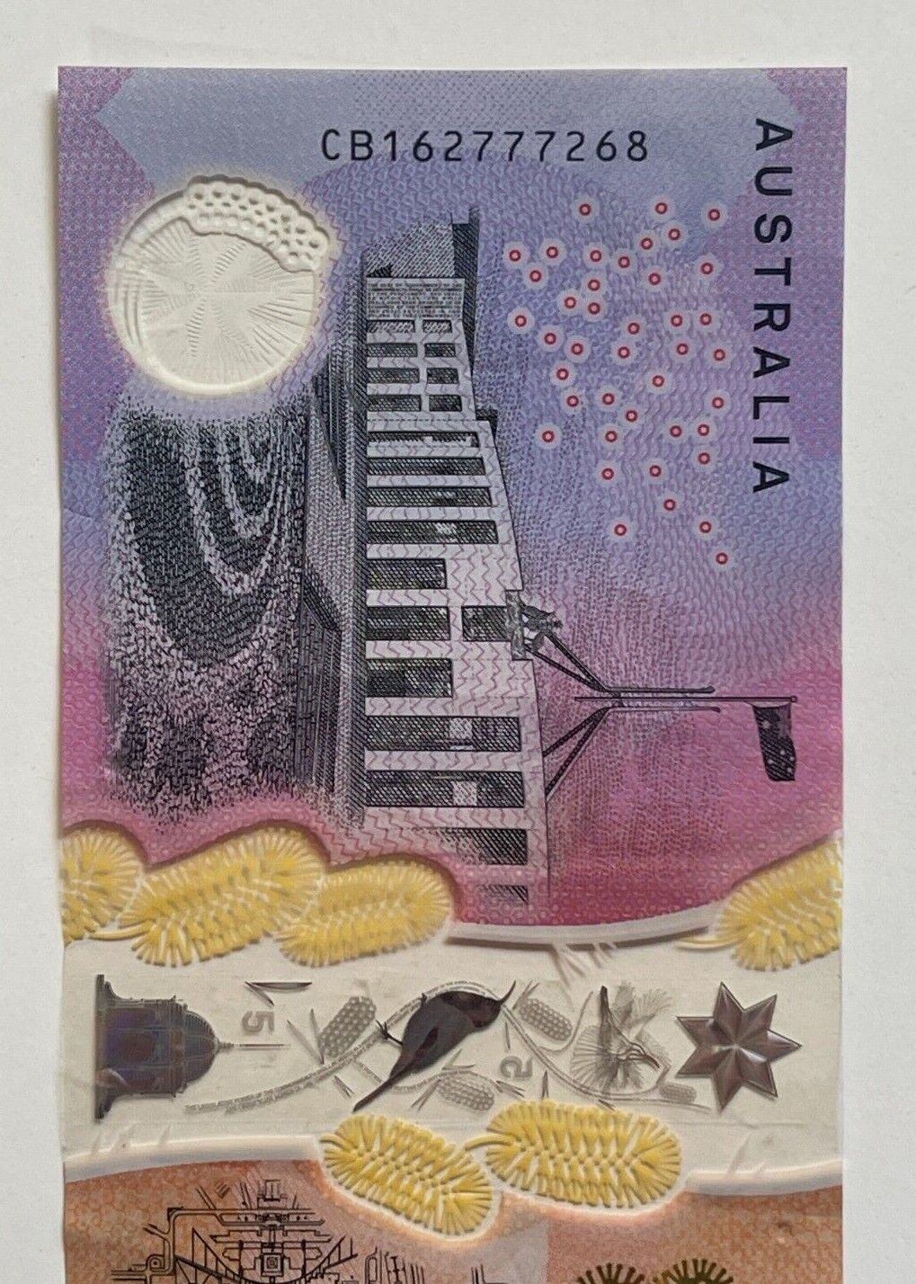 5 dollar note australia 2016 “6277726” Serial Number