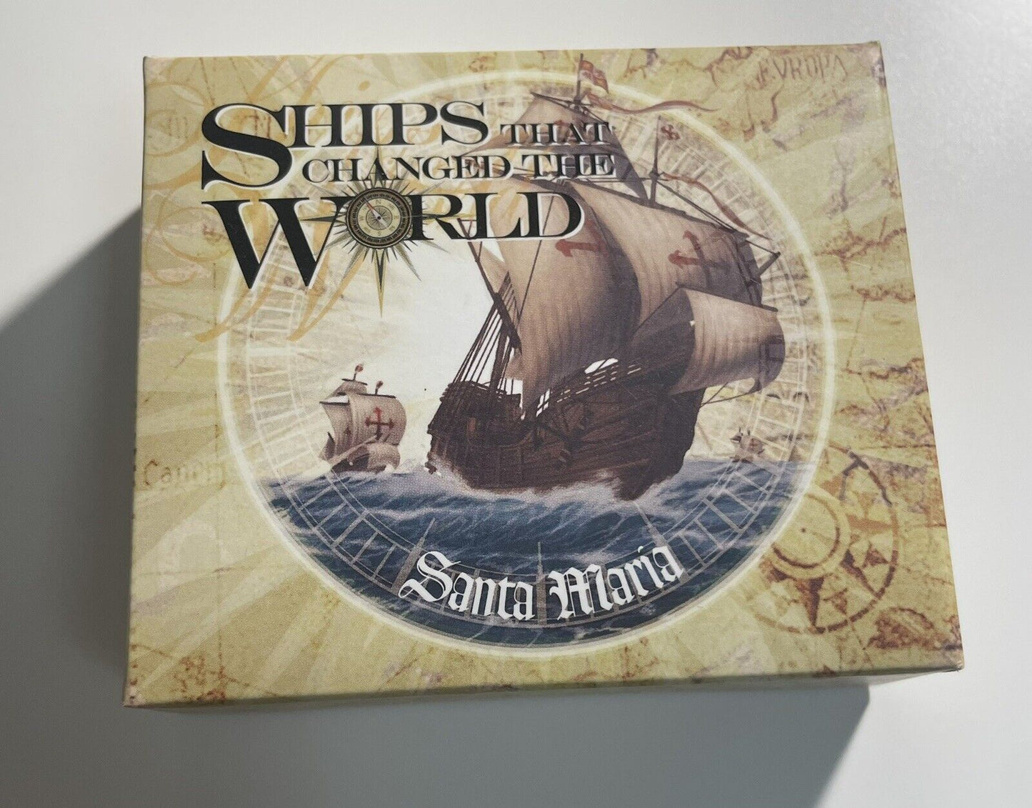 2011 $1 SHIPS THAT CHANGED THE WORLD SANTA MARIA 1OZ SILVER PROOF COIN & CASE