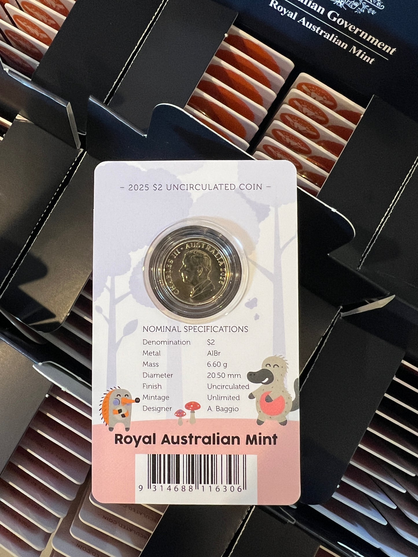 Australia 2025 $2 Tooth Fairy Aluminium-Bronze Uncirculated Coin