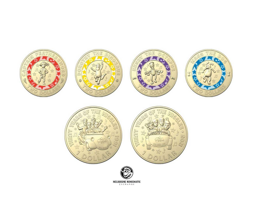 MXN Weekly Special: 2021 Wiggles 6-Coin Set – $2 & $1 Coins
