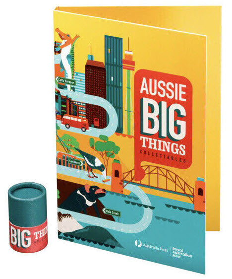 MXN Weekly Special - 2023 AUSSIE BIG THINGS New Brand 10 Collectible $1 Coin (Sealed Tube & Folder)