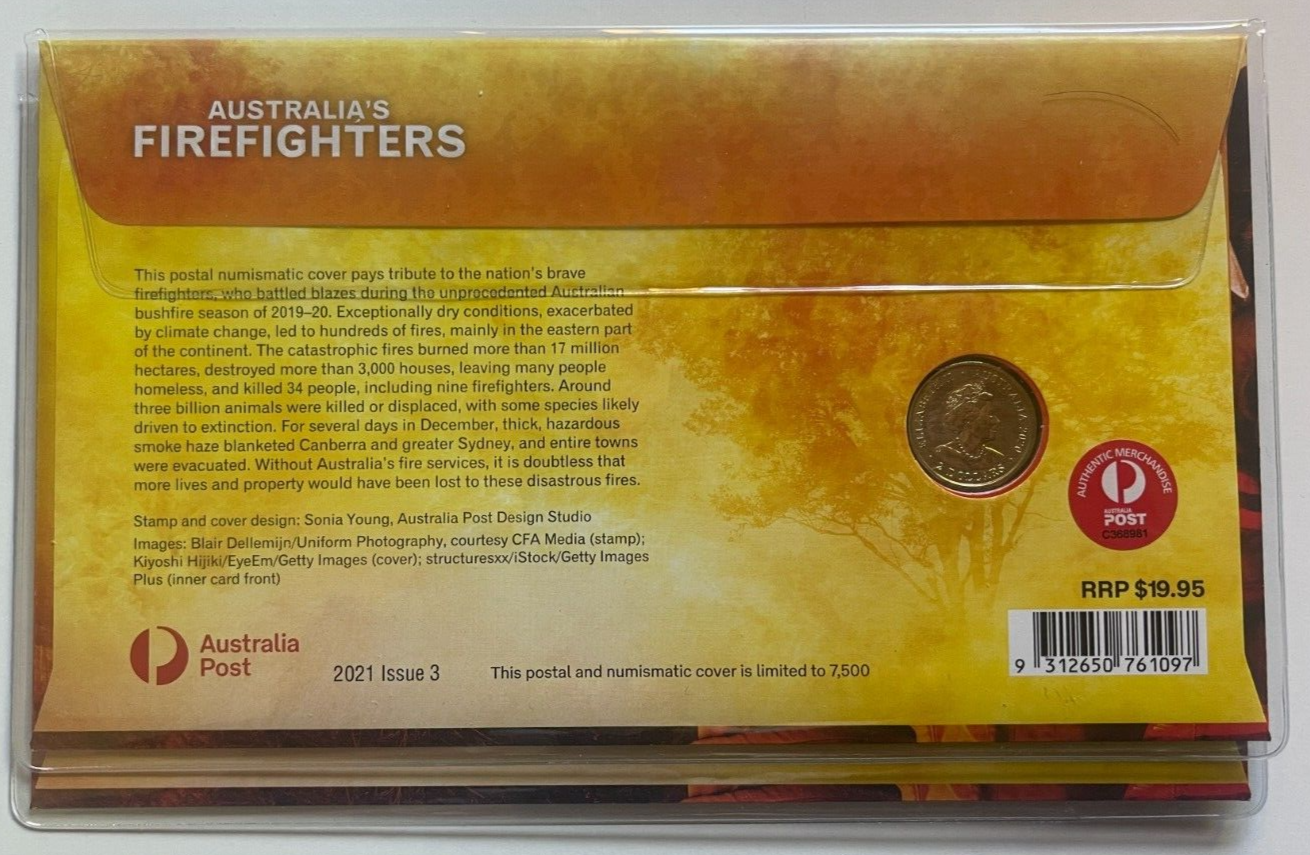 2021 PNC Australian Firefighters Coloured $2 Firefighter Coin 