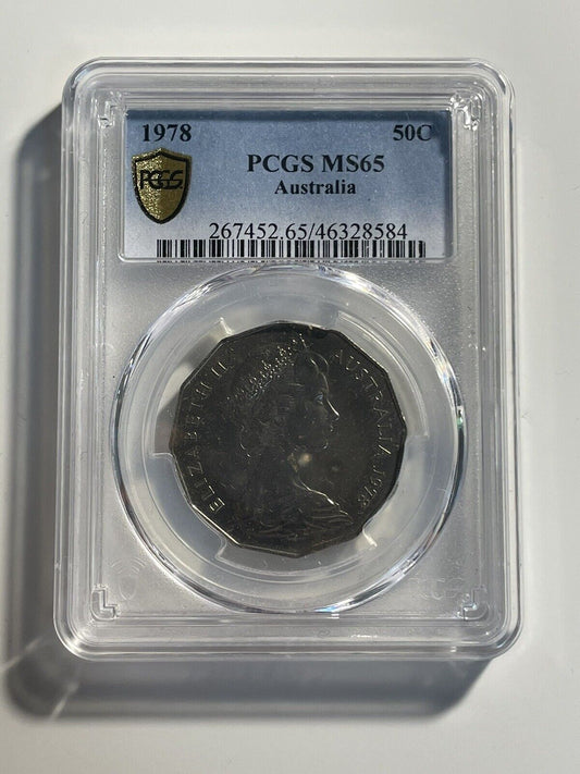 1978 Gem UNC 50C PCGS Graded MS65 #8584