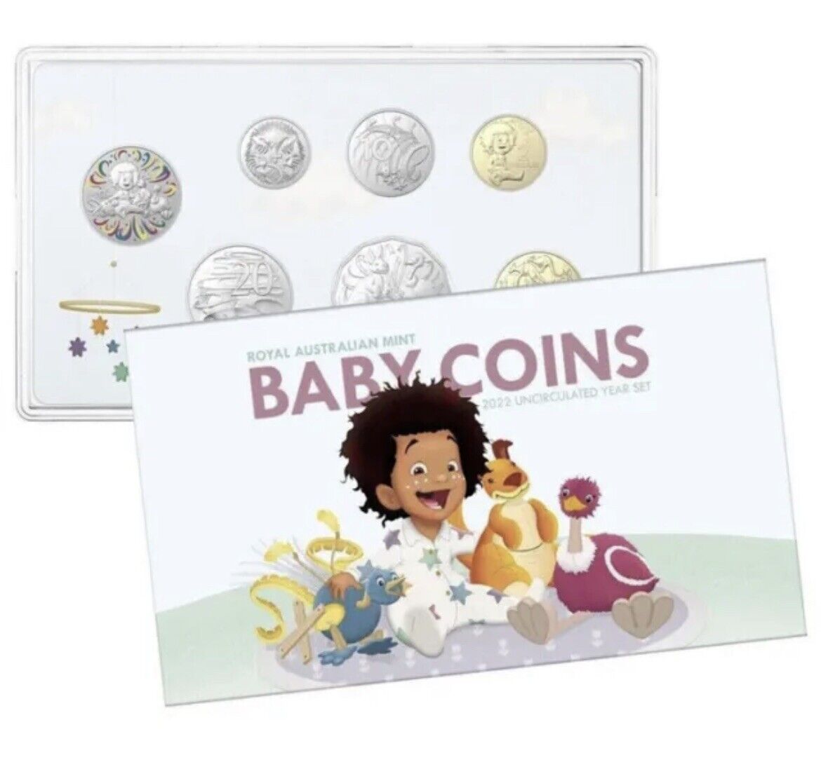 2022 Baby UNC Coin Set  Royal Australian Mint - Unique $2, 50c, 10c