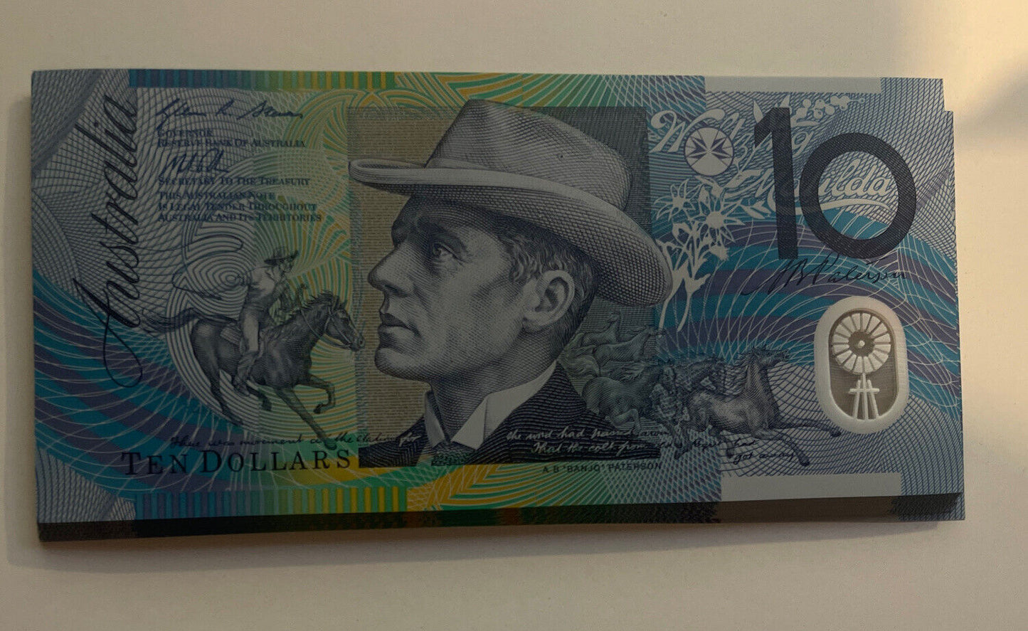 2012 Australia ‘A’ Prefix $10 dollar notes UNC from RBA Bundle AI