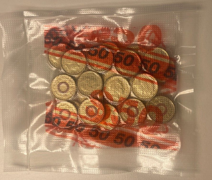 2015 ANZAC Day Red $2 two dollar Coin Security Bag 25 coins lest we forget LWF