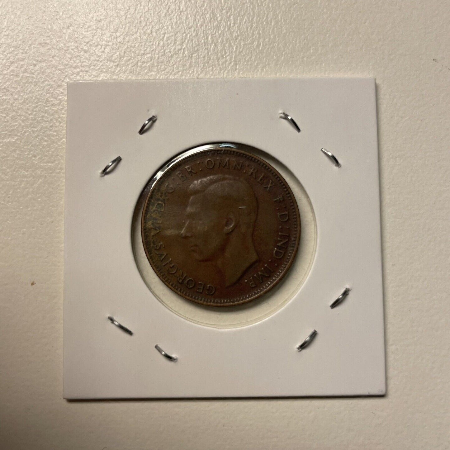 Australia 1943 Melbourne Half Penny Rotation Error