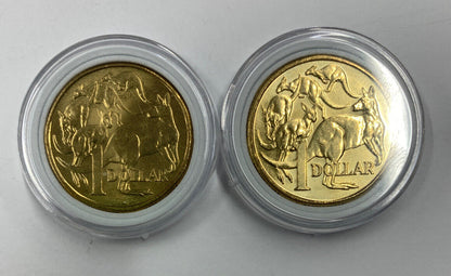 2020/2019 Australian One Dollar $1 coin - MOB OF ROOS - COIN JC