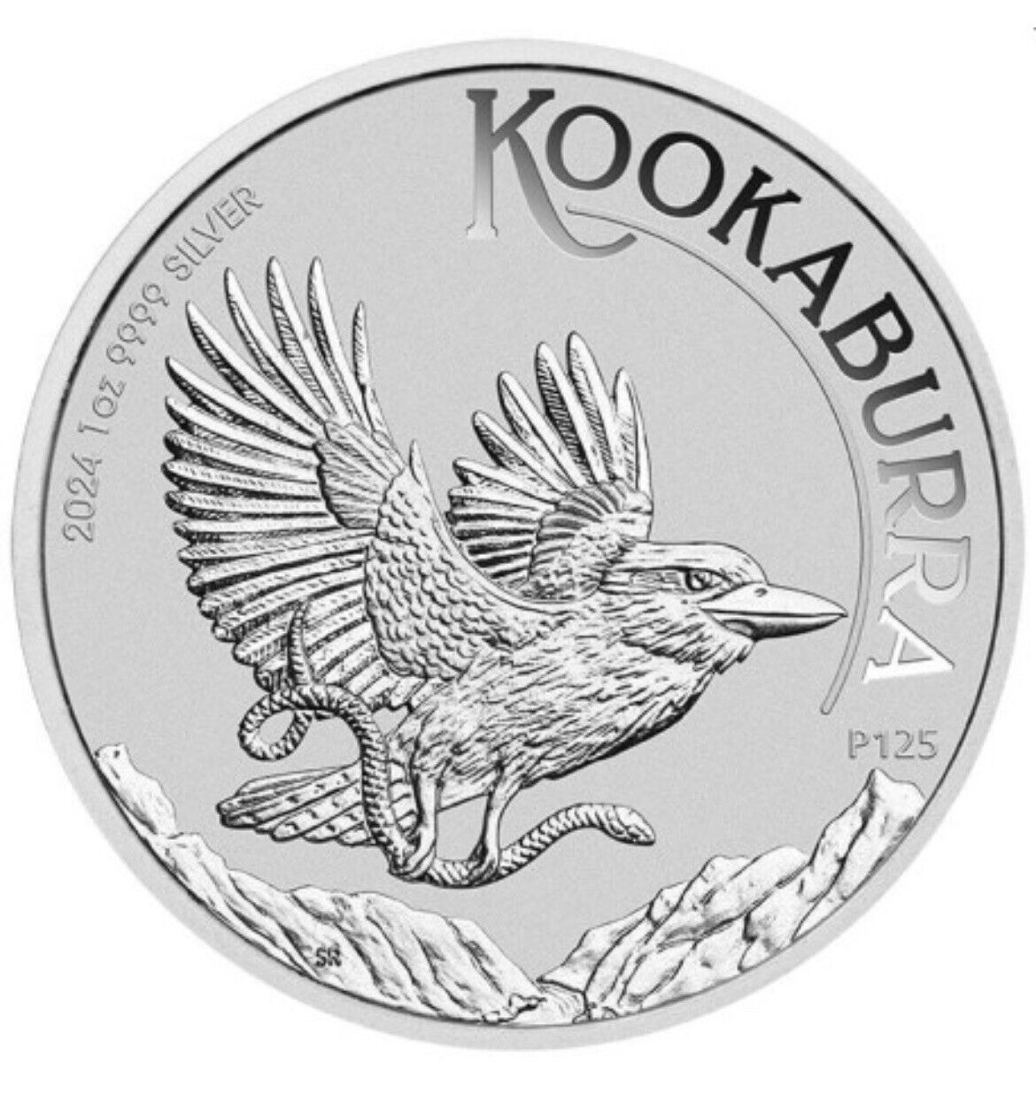 2024 Kookaburra P125 1oz Silver Coin First Issue Of 2024 King Charles III Obverse