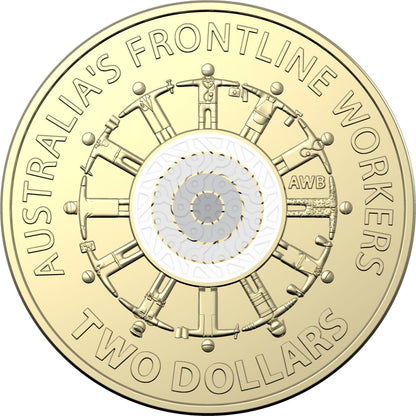 $2 Aus 2022 75th Anniversary of Peacekeeping & Frontline UNC Coin SET