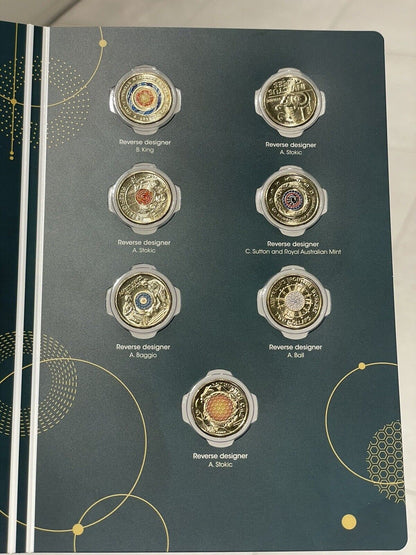 In Hand - Australia 2023 RAM 35th Anniversary $2 Dollar 14 Coin Collection Set