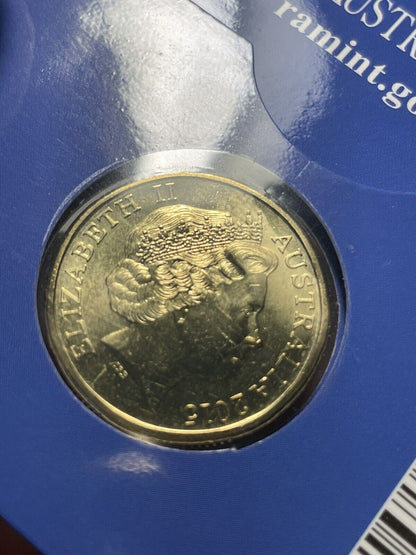 2015 $1 ANZAC The Spirit Lives Across Australia Map Counterstamp Ram Card Rare