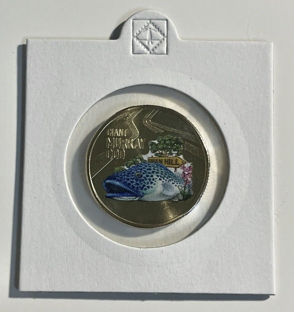 2023 AUSSIE BIG THINGS $1 Giant Murray Cod NEW COLOURED COIN *IN HAND*