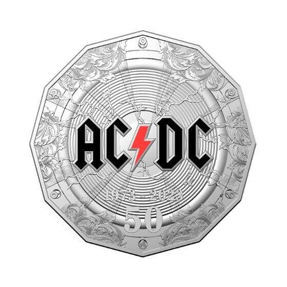 2023 Australia coloured 50 Cents PNC 50 Years AC/DC