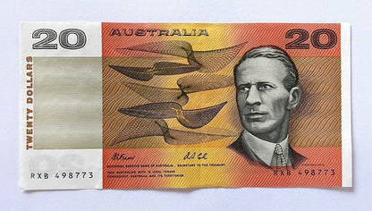 Australian $10 Ten & $20 Twenty Dollar Paper ONE OF EACH Circ Pair