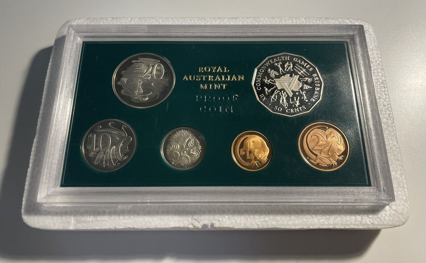 1982 Royal Australian Mint Coin Proof Set - Brisbane Commonwealth Games