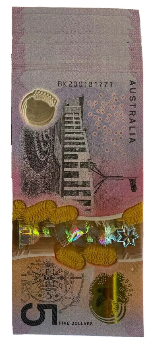 2020 5 Dollar Note Australia Lowe/Kennedy