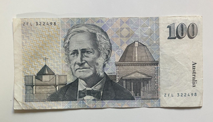 Australia R-612 (1990) Fraser/Higgins - 100 Dollars Circulated Banknote