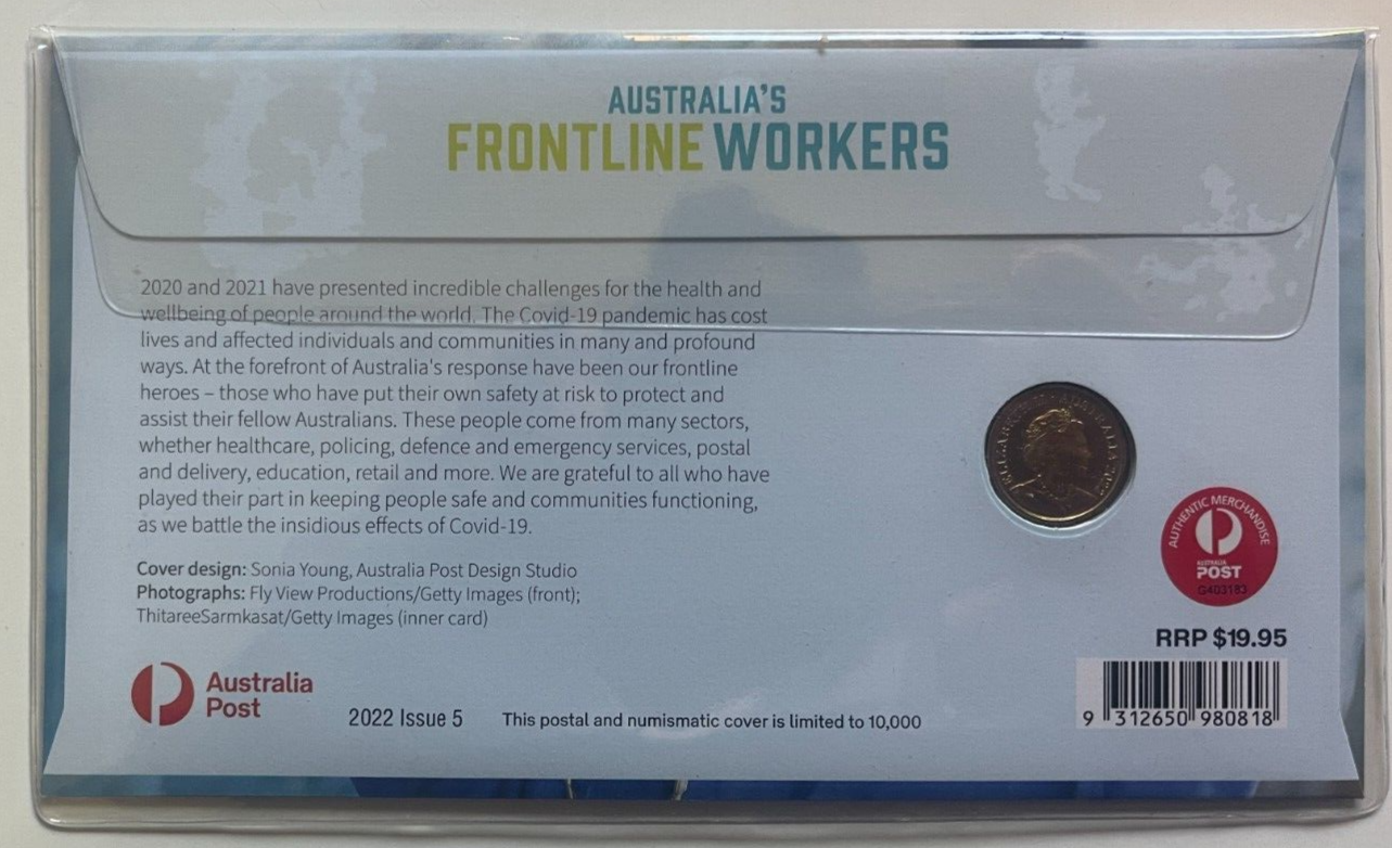 2022 Australia's Frontline Workers First Day Issue PNC