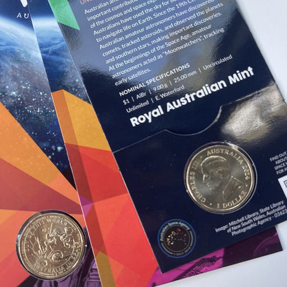 2024 * M Mintmark Australia In Space Out Of This World Unc $1 Coin 6 COINS SET