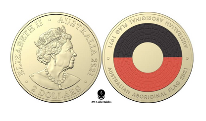 Australia $2 Coin Set - Aboriginal Flag, Ambulance, Fire & Police Coin Set UNC