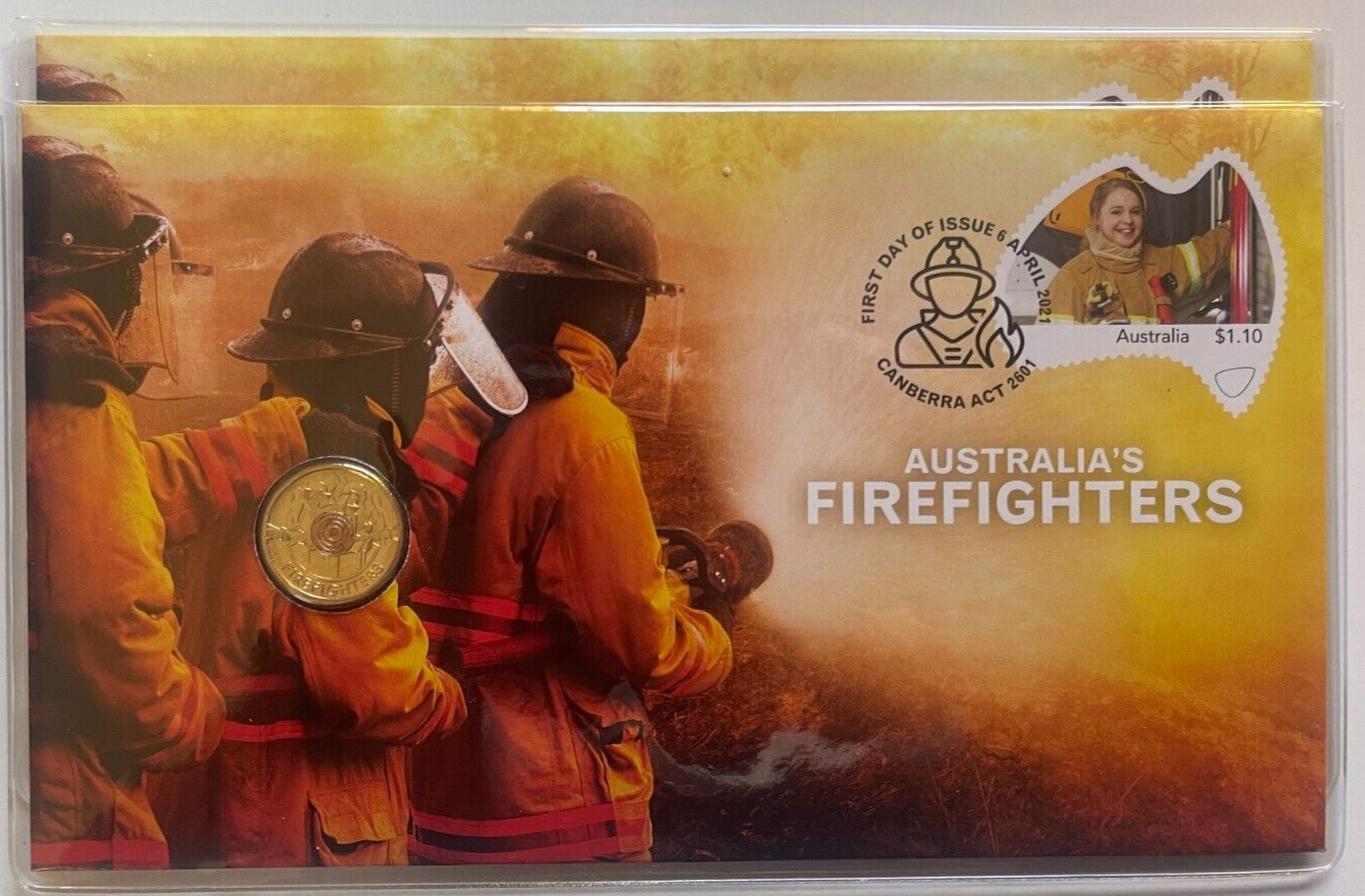 2021 PNC Australian Firefighters Coloured $2 Firefighter Coin 