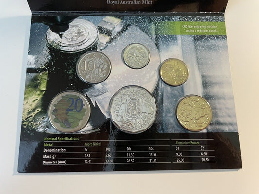 2013 Australia RAM Mint UNC Coin Set with Coloured 20c Scarce Special Edition