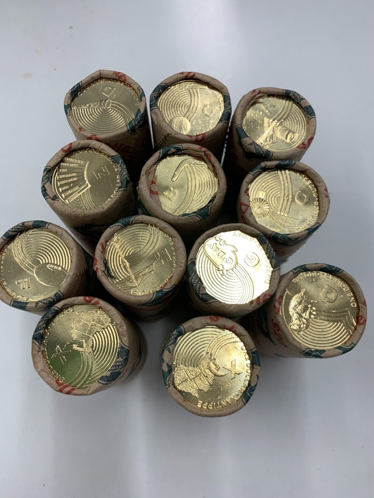 2019 & 2021 Great Aussie Coin Hunt UNC $1 Alphabet 26 Coins A-Z SECURITY ROLL