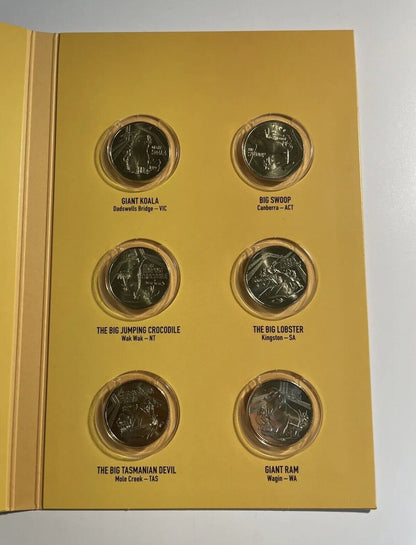 2023 AUSSIE BIG THINGS New Brand 10 Collectible $1 Coin FULL SET (Tube & Folder)