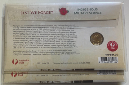 2021 $2 Indigenous Military Service PNC