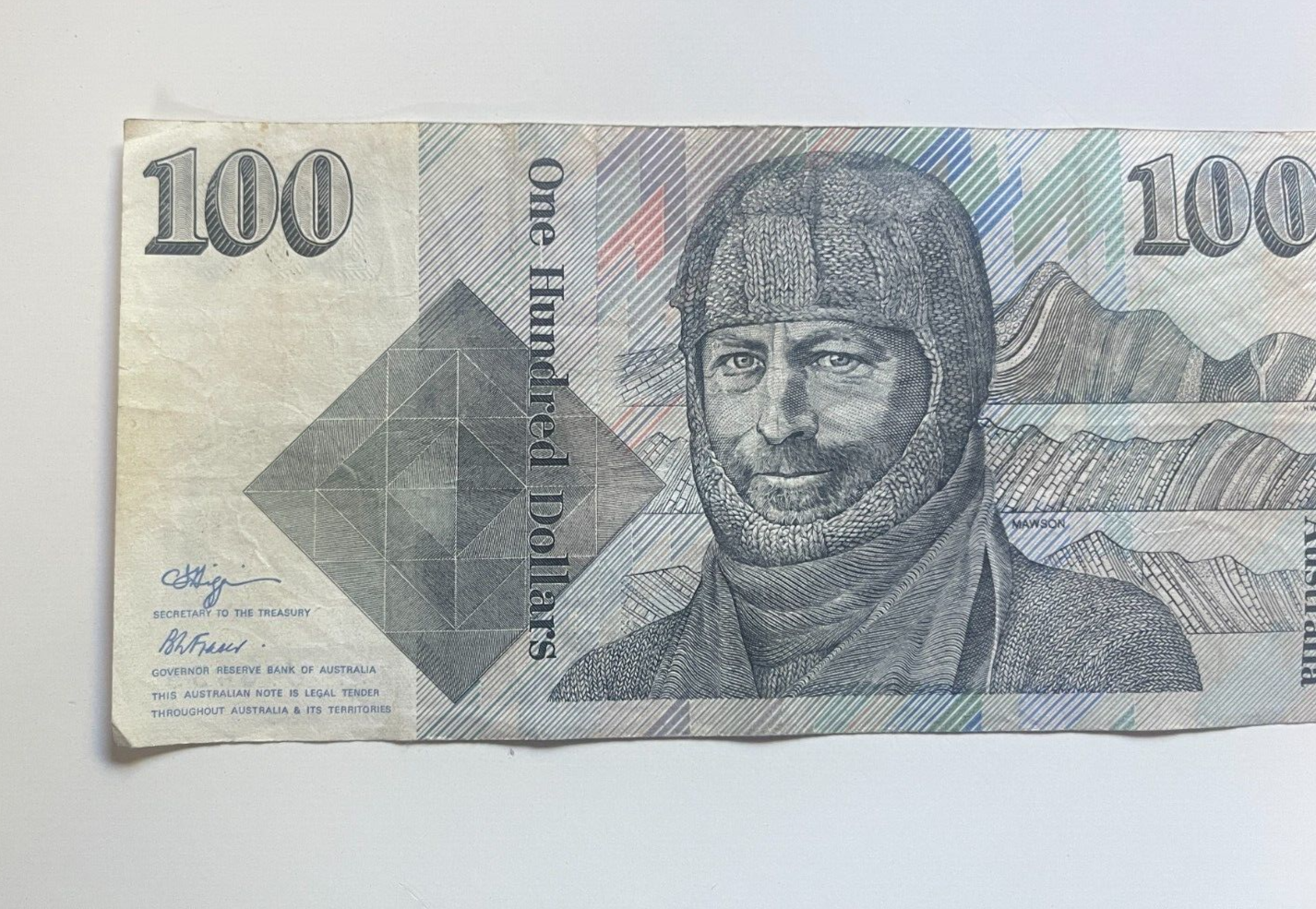 Australia R-612 (1990) Fraser/Higgins - 100 Dollars Circulated Banknote