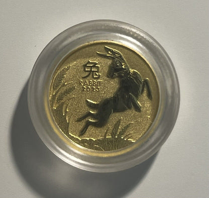 Australia 2023 1/20oz Fine Gold 999 Lunar Series III Rabbit New In Capsule