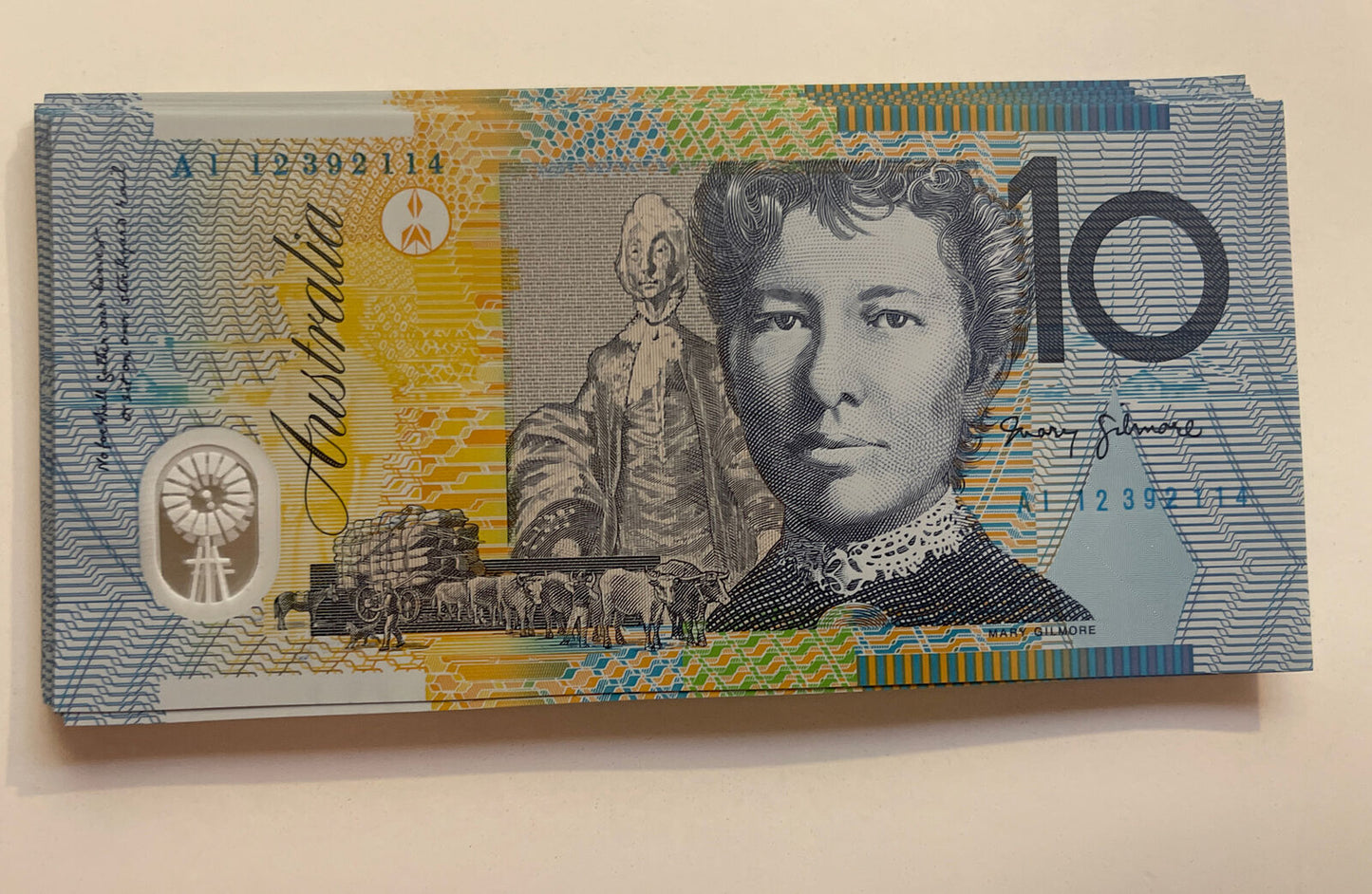 2012 Australia ‘A’ Prefix $10 dollar notes UNC from RBA Bundle AI