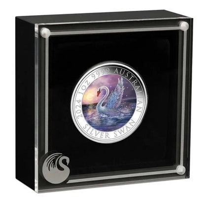 2024 Swan 1oz Coloured Silver Coin PREORDER CONFIRMED