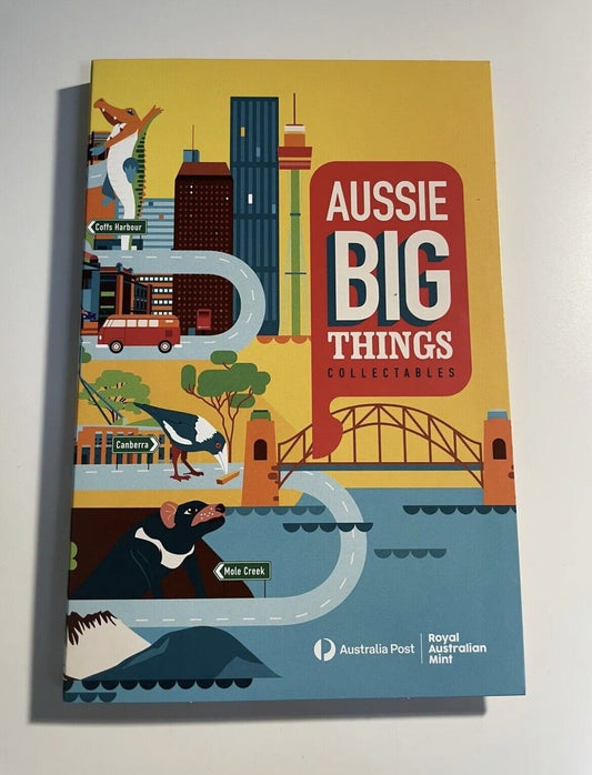 2023 AUSSIE BIG THINGS New Brand 10 Collectible $1 Coin FULL SET (Tube & Folder)