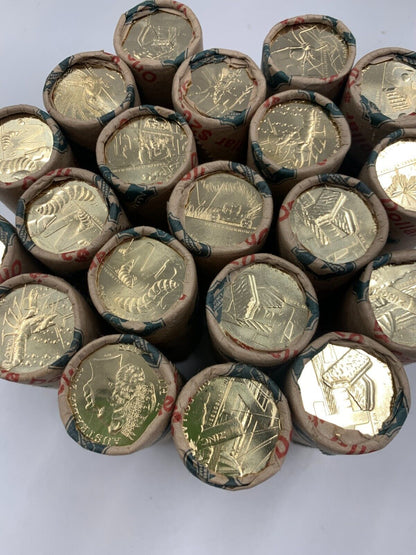 2019 & 2021 Great Aussie Coin Hunt UNC $1 Alphabet 26 Coins A-Z SECURITY ROLL